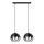 Luster na sajli MOONLIGHT 2xE27/15W/230V crna