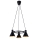 Luster na sajli MORE 3xE27/40W/230V crna
