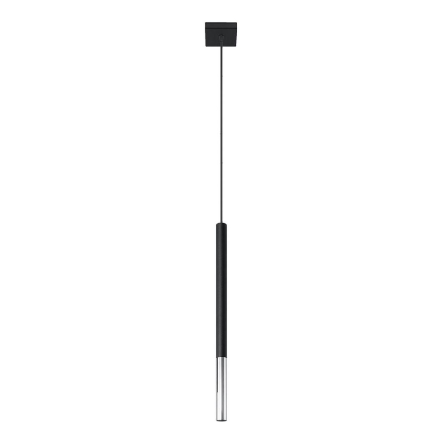 Luster na sajli MOSAIC 1xG9/12W/230V crna/sjajni krom