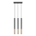 Luster na sajli MOSAIC 3xG9/12W/230V crna/bakar