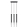 Luster na sajli MOSAIC 3xG9/12W/230V crna/sjajni krom