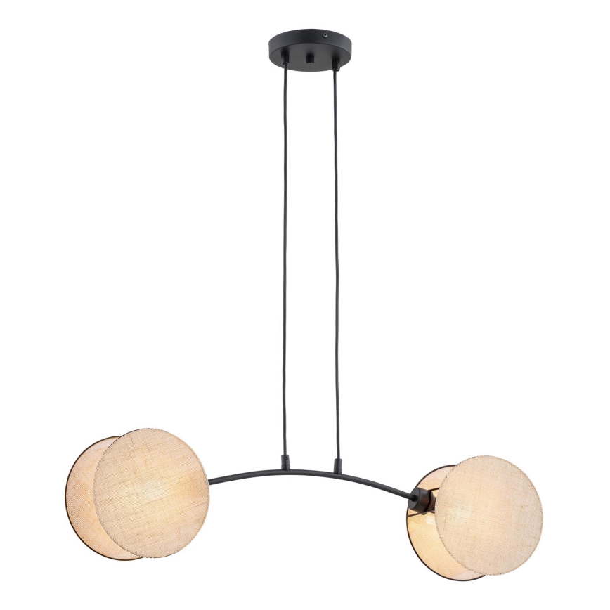 Luster na sajli MOTIF 2xE27/15W/230V bež