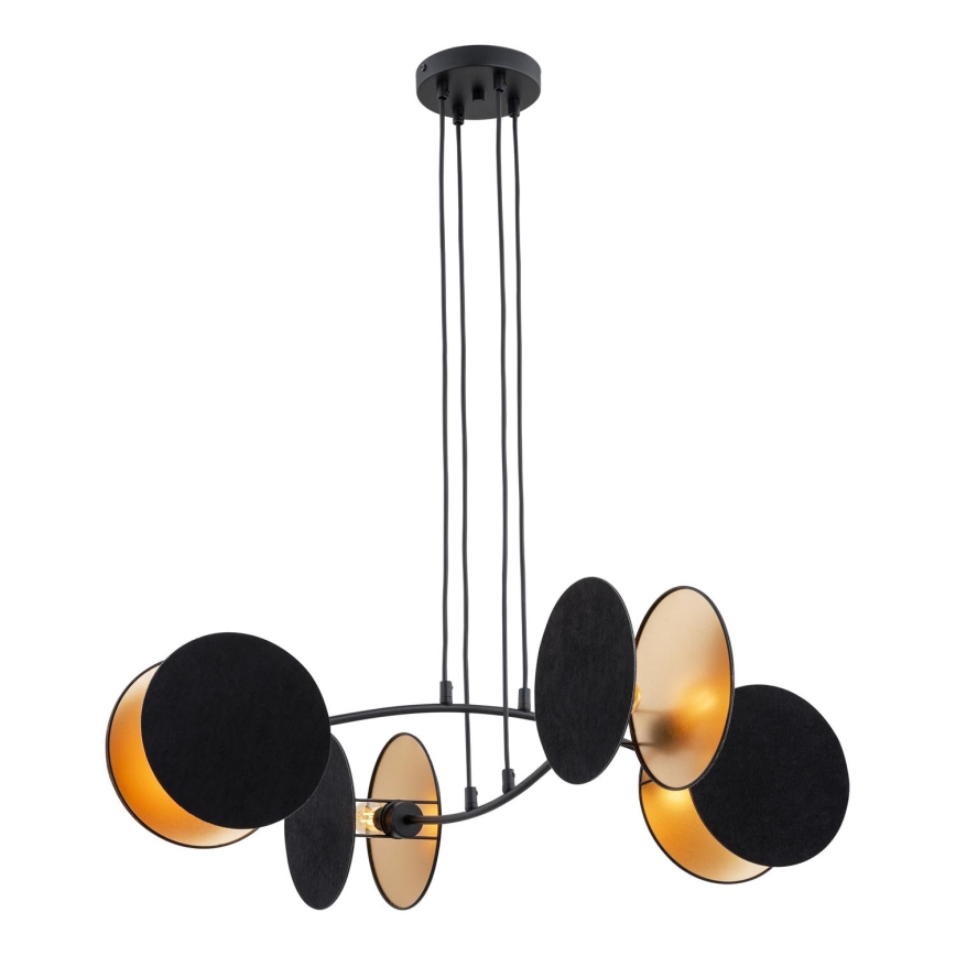 Luster na sajli MOTIF 4xE14/10W/230V crna