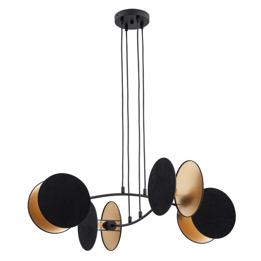 Luster na sajli MOTIF 4xE14/10W/230V crna