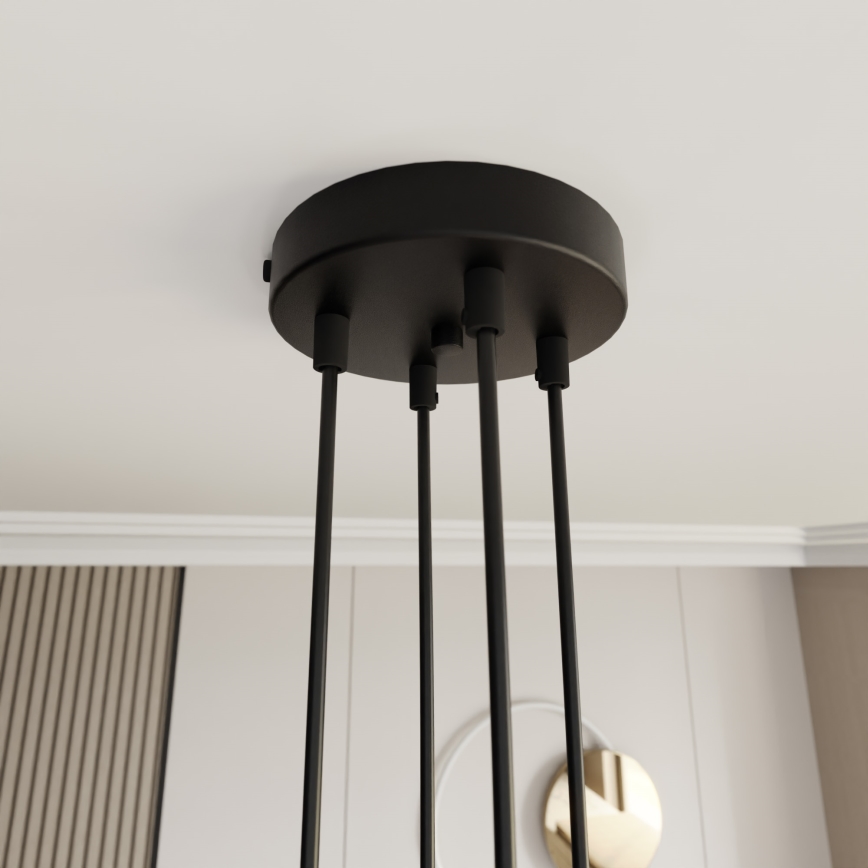 Luster na sajli MOTIF 4xE27/15W/230V zlatna
