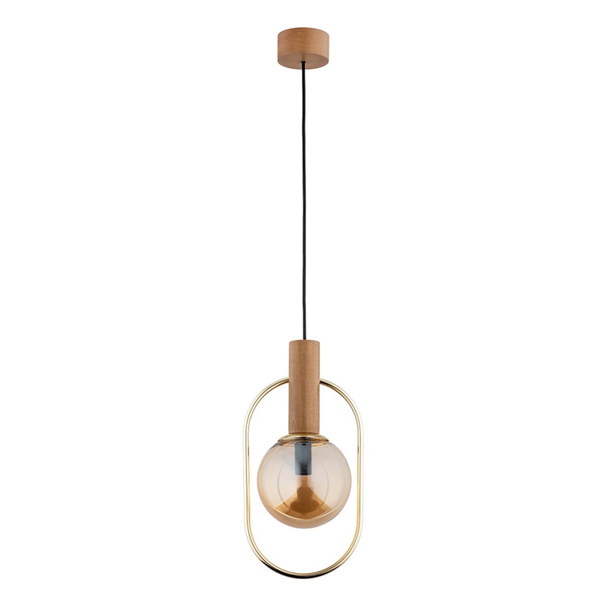 Luster na sajli MUFI 1xE14/10W/230V zlatna/bež