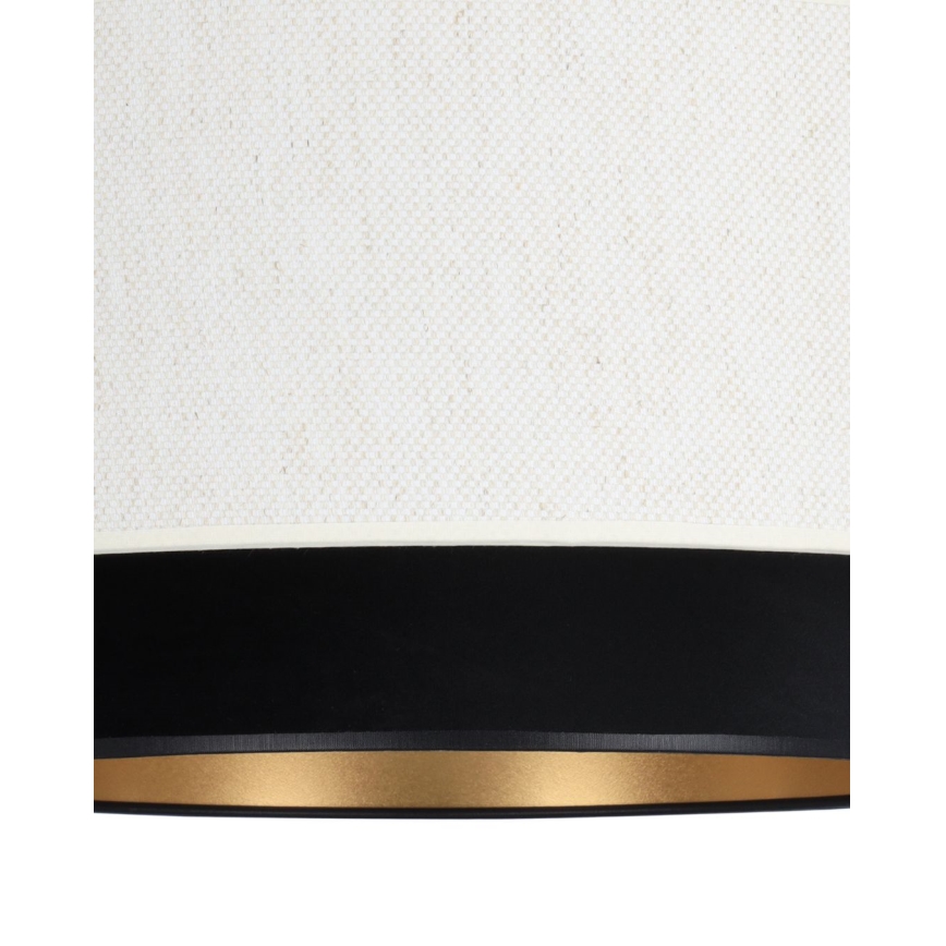 Luster na sajli NATIA 1xE27/60W/230V bijela/crna