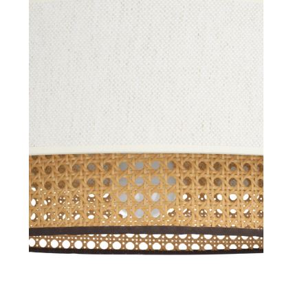 Luster na sajli NATIA 1xE27/60W/230V, promjer 45 cm, bijela/smeđa