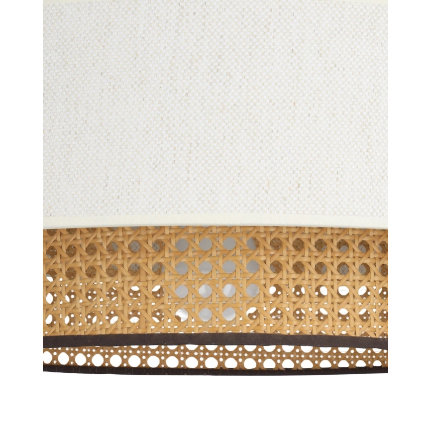 Luster na sajli NATIA 1xE27/60W/230V, promjer 45 cm, bijela/smeđa