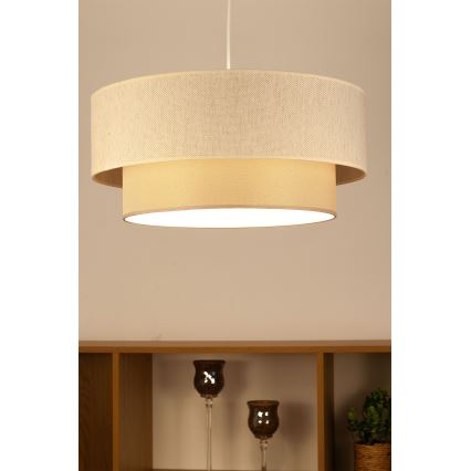 Luster na sajli NATIA 1xE27/60W/230V u krem boji