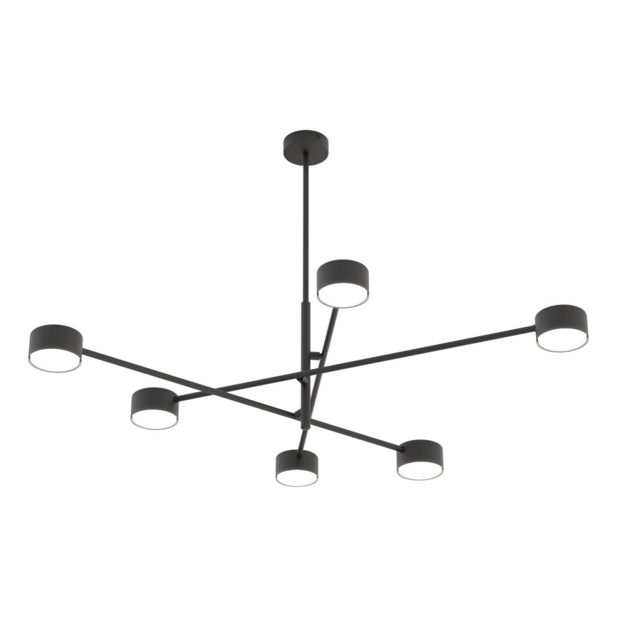 Luster na sajli NATSU 6xGX53/12W/230V crna