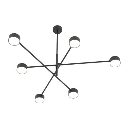 Luster na sajli NATSU 6xGX53/12W/230V crna