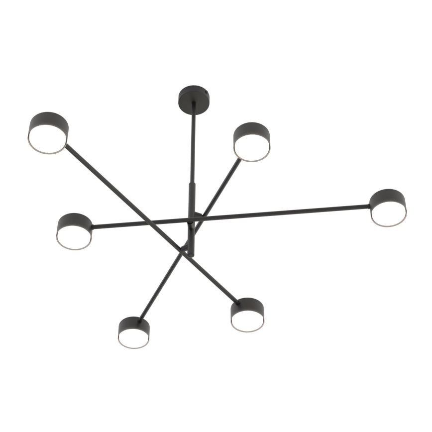 Luster na sajli NATSU 6xGX53/12W/230V crna