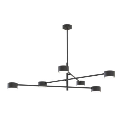Luster na sajli NATSU 6xGX53/12W/230V crna
