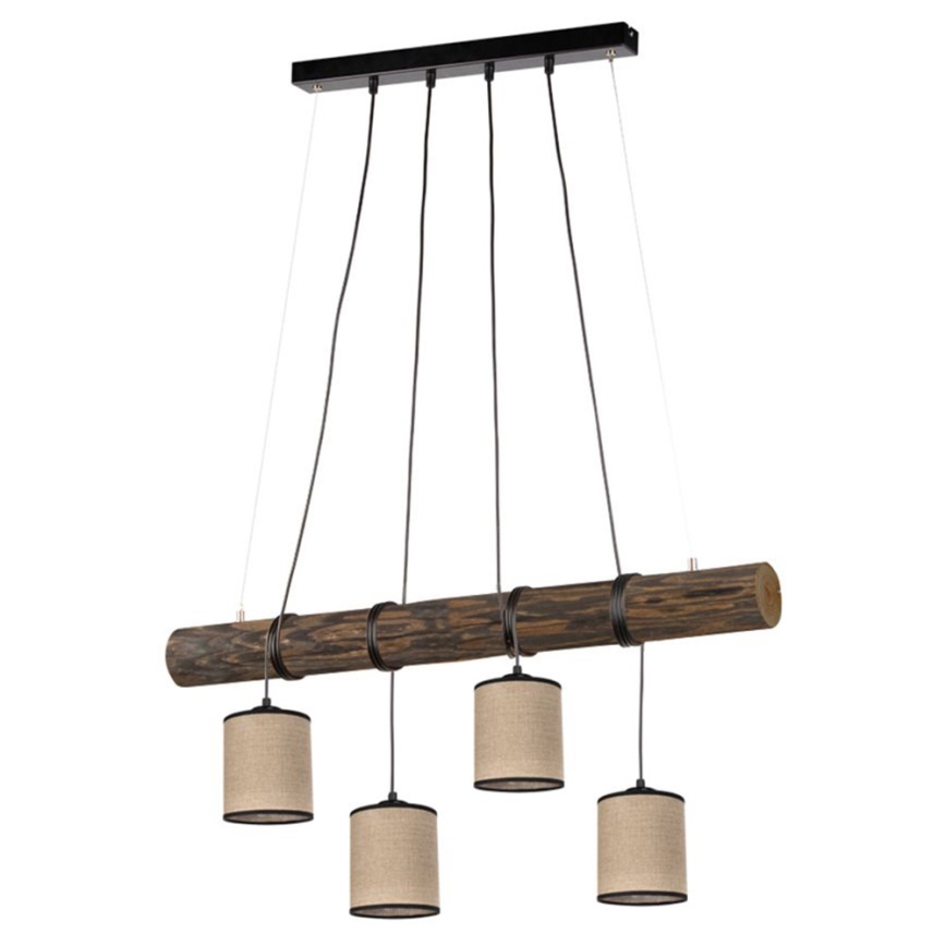 Luster na sajli NEGRO 4xE27/25W/230V bor