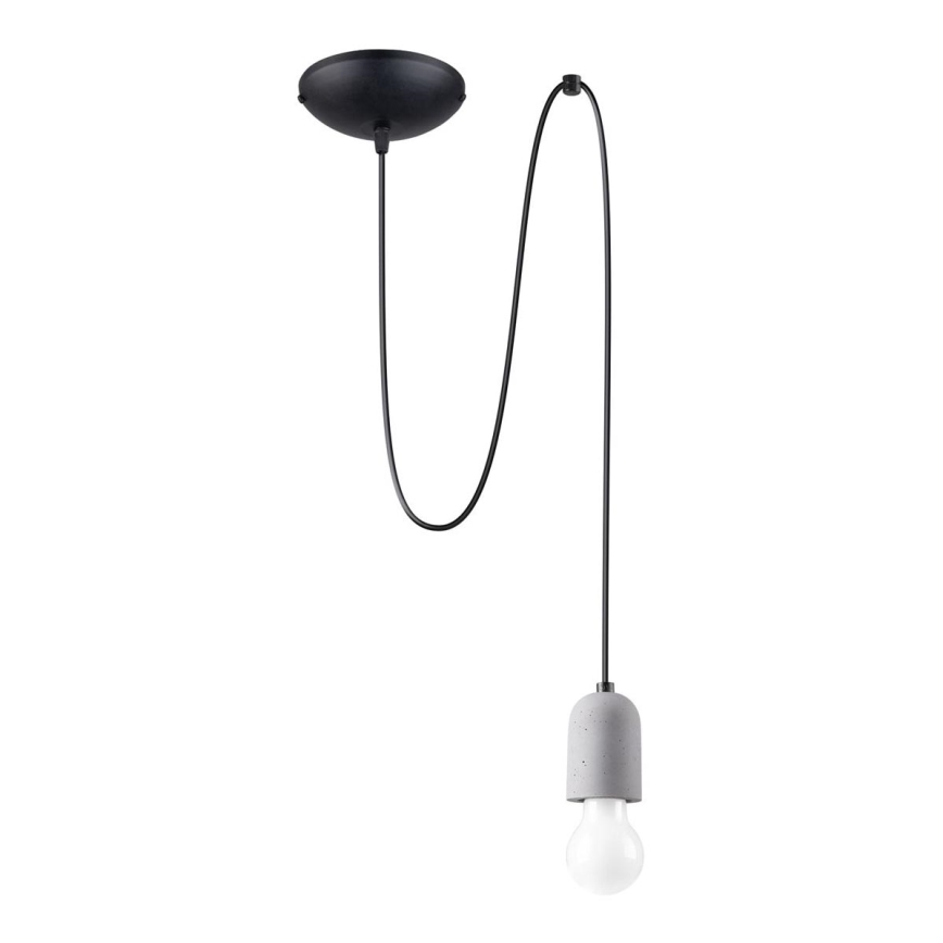 Luster na sajli NESO 1xE27/15W/230V pauk beton
