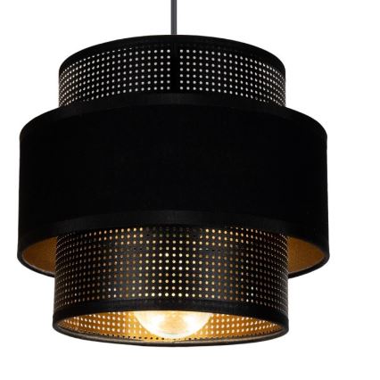 Luster na sajli NESS 1xE27/60W/230V crna