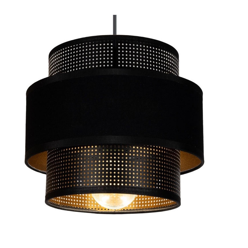 Luster na sajli NESS 1xE27/60W/230V crna