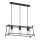 Luster na sajli NETI 3xE27/15W/230V crna