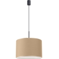 Luster na sajli NEVIA 1xE27/15W/230V Ø 40 cm taupe