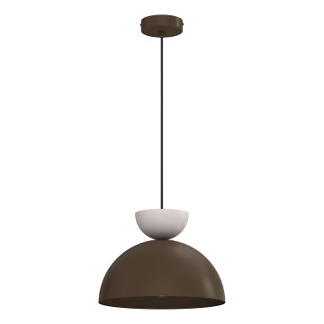 Luster na sajli NEVIS 1xE27/15W/230V promjer 29 cm smeđi