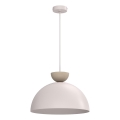 Luster na sajli NEVIS 1xE27/15W/230V Ø 38 cm krem boje