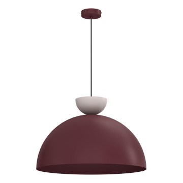 Luster na sajli NEVIS 1xE27/15W/230V Ø 50 cm bordo