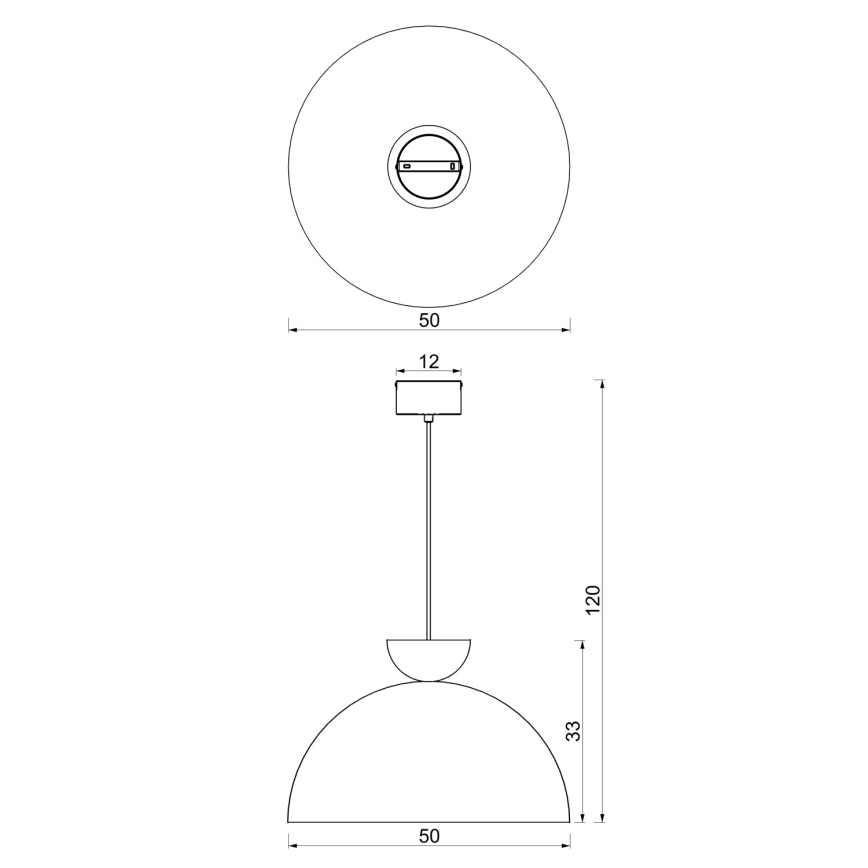 Luster na sajli NEVIS 1xE27/15W/230V Ø 50 cm bordo