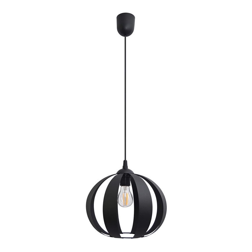 Luster na sajli NEWTON 1xE27/15W/230V crna