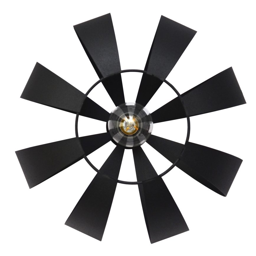 Luster na sajli NEWTON 1xE27/15W/230V crna