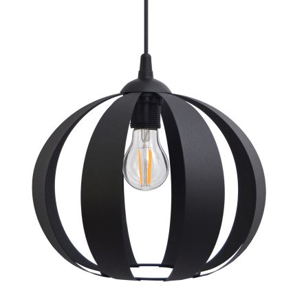 Luster na sajli NEWTON 1xE27/15W/230V crna