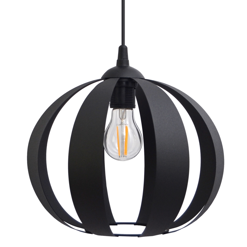 Luster na sajli NEWTON 1xE27/15W/230V crna