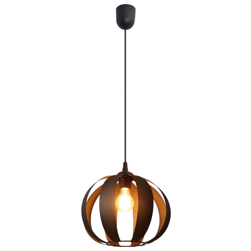Luster na sajli NEWTON 1xE27/15W/230V crna