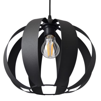 Luster na sajli NEWTON 1xE27/15W/230V crna