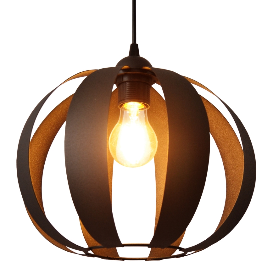 Luster na sajli NEWTON 1xE27/15W/230V crna