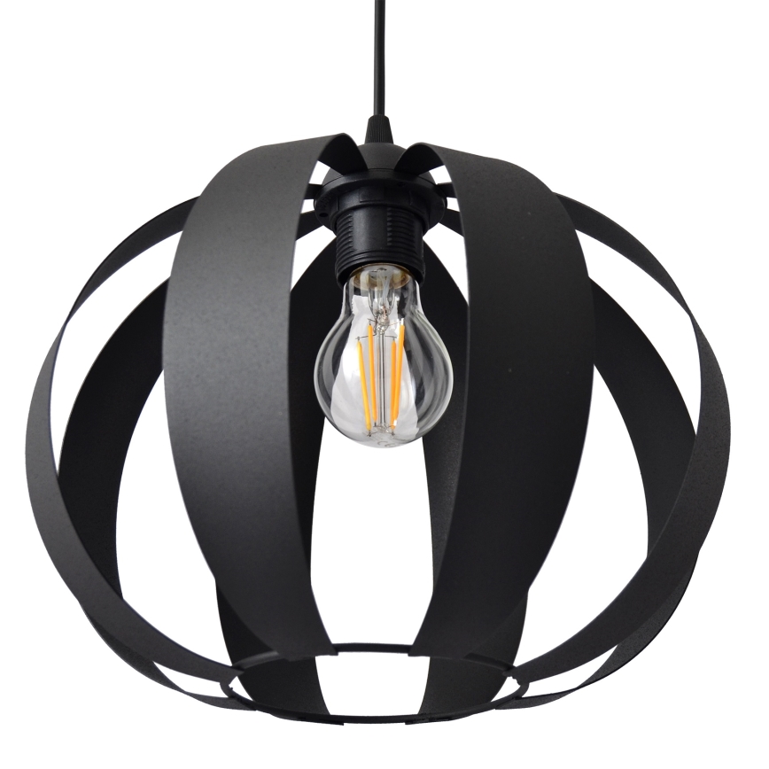 Luster na sajli NEWTON 1xE27/15W/230V crna