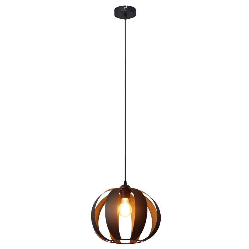 Luster na sajli NEWTON 1xE27/15W/230V crna