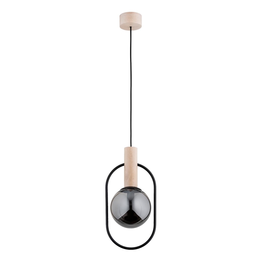 Luster na sajli NIKI 1xE14/10W/230V crna/bež