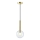 Luster na sajli NIKO 1xG9/9W/230V pr. 15 cm zlatna