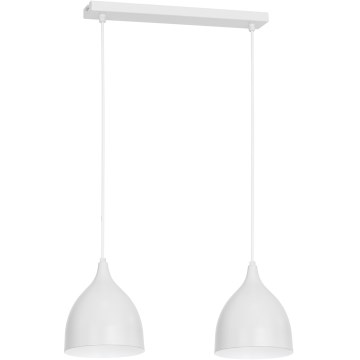 Luster na sajli NOAK 2xE27/15W/230V bijela