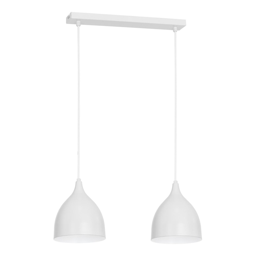 Luster na sajli NOAK 2xE27/15W/230V bijela