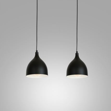 Luster na sajli NOAK 2xE27/15W/230V crna