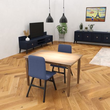 Luster na sajli NOAK 2xE27/15W/230V crna/sjajni krom
