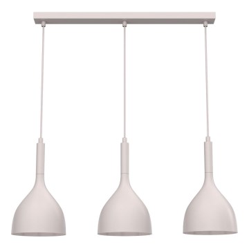 Luster na sajli NOAK 3xE27/15W/230V krem boje
