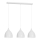Luster na sajli NOAK 3xE27/15W/230V siva