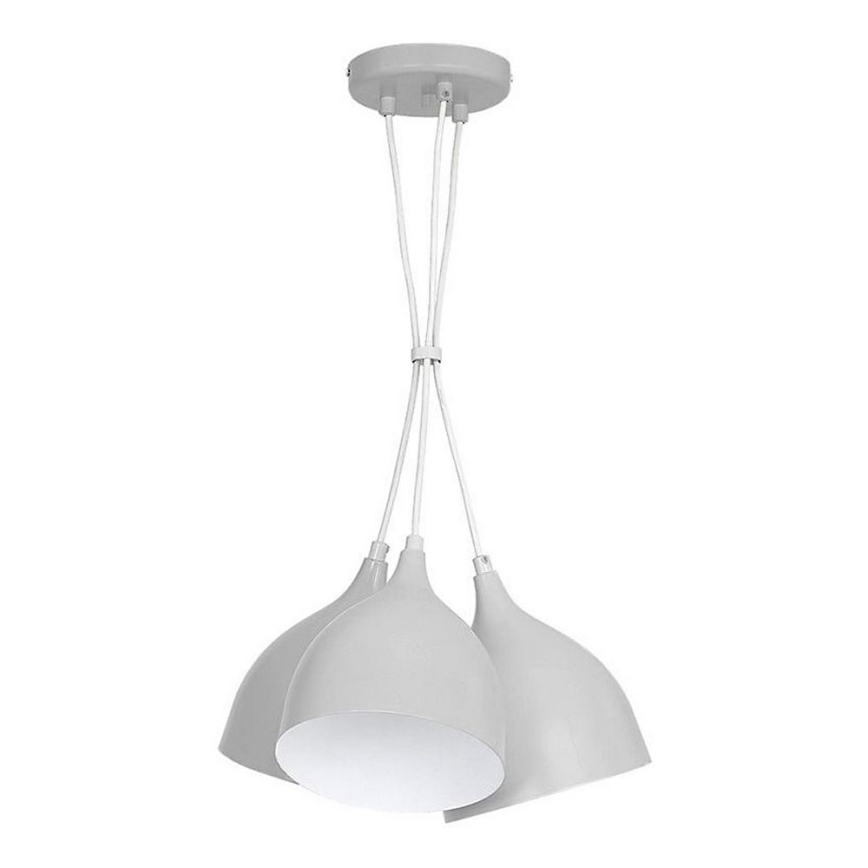 Luster na sajli NOAK 3xE27/15W/230V siva
