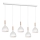Luster na sajli NOAK 5xE27/15W/230V bijela/bukva