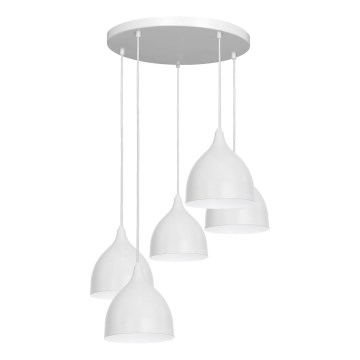 Luster na sajli NOAK 5xE27/15W/230V siva