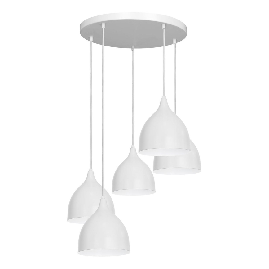 Luster na sajli NOAK 5xE27/15W/230V siva
