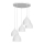 Luster na sajli NOAK 5xE27/15W/230V siva